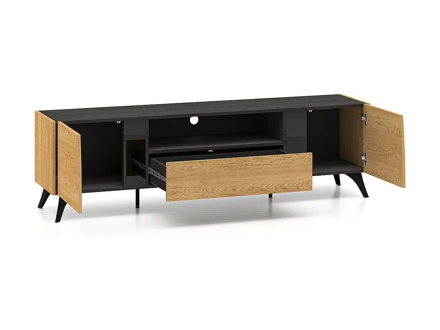Petits-Meubles Móvel TV 2 portas Soah madeira e 180cm^ Móvel De Tv