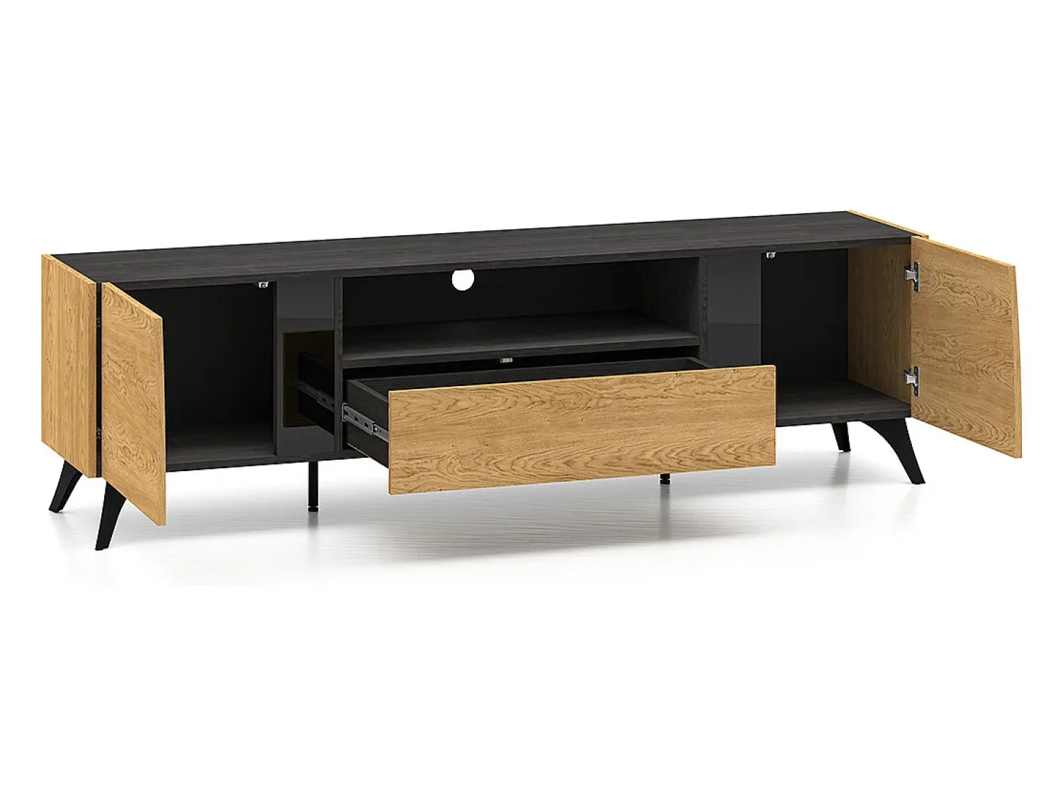 Petits-Meubles Móvel TV 2 portas Soah madeira e 180cm^ Móvel De Tv