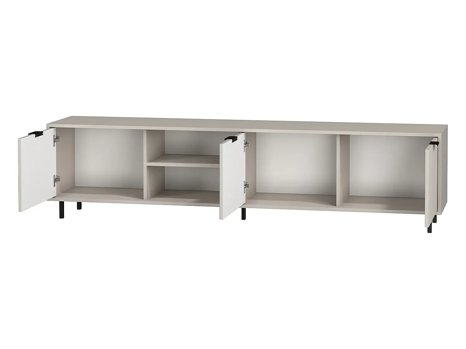Móvel De Tv|Petits-Meubles Móvel TV 3 portas Soly caxemira 203,2cm Bege