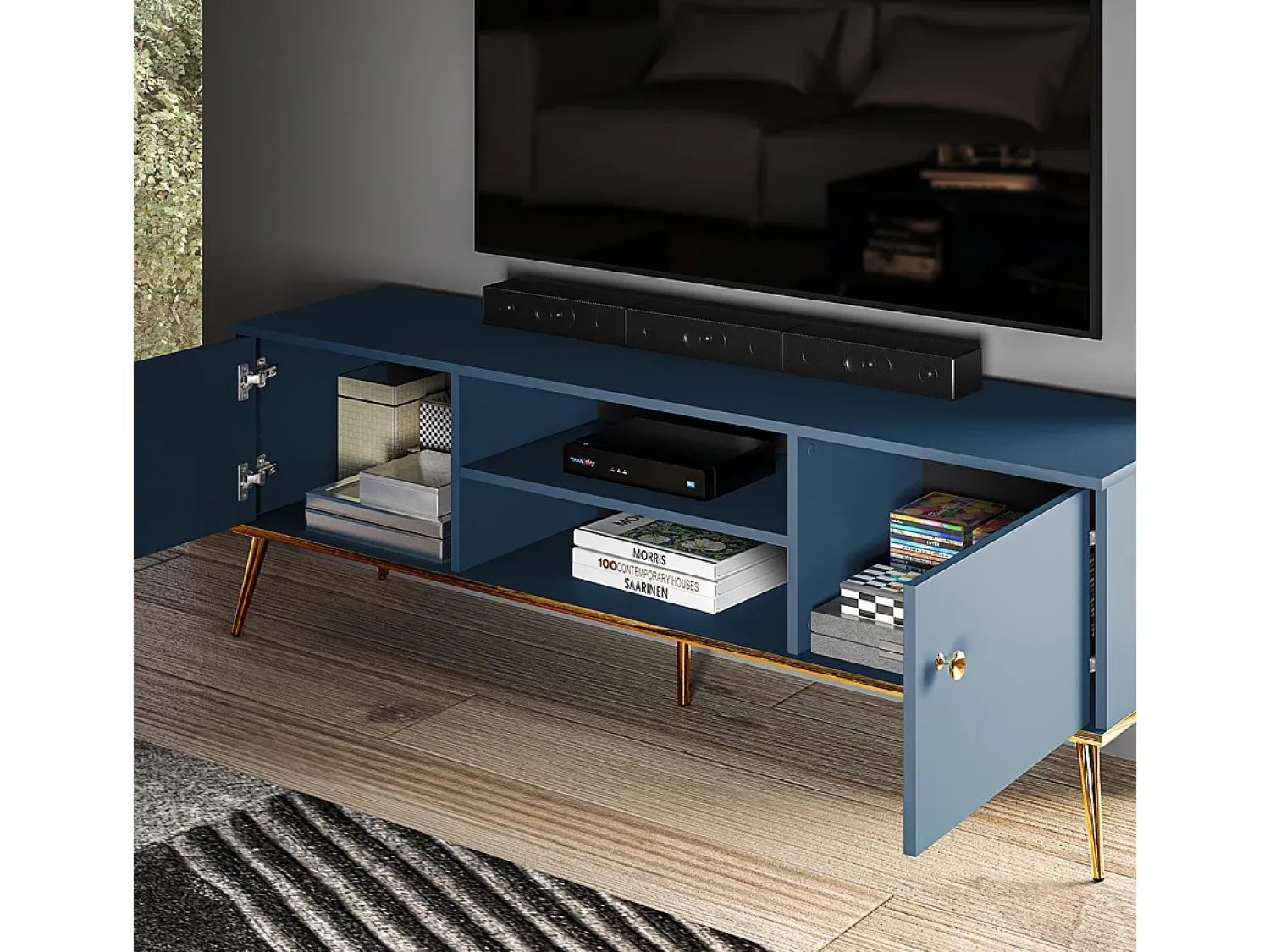 Petits-Meubles Móvel TV 2 portas Thalia 160cm^ Móvel De Tv