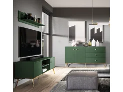 Móvel De Tv|Petits-Meubles Móvel TV 2 portas Thalia 160cm Verde