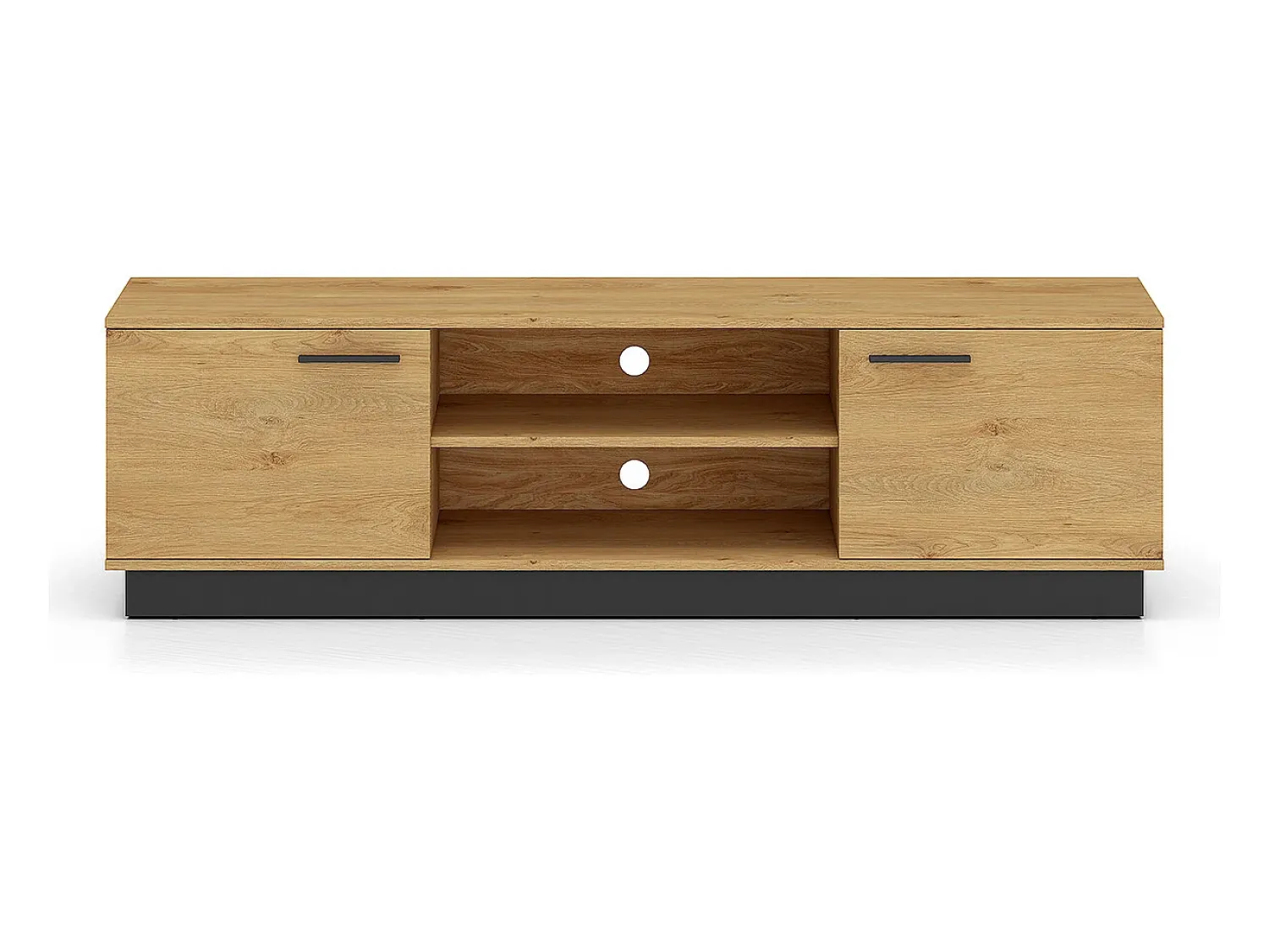 Móvel De Tv*Petits-Meubles Móvel TV 2 portas Ysia madeira e 170cm Preto