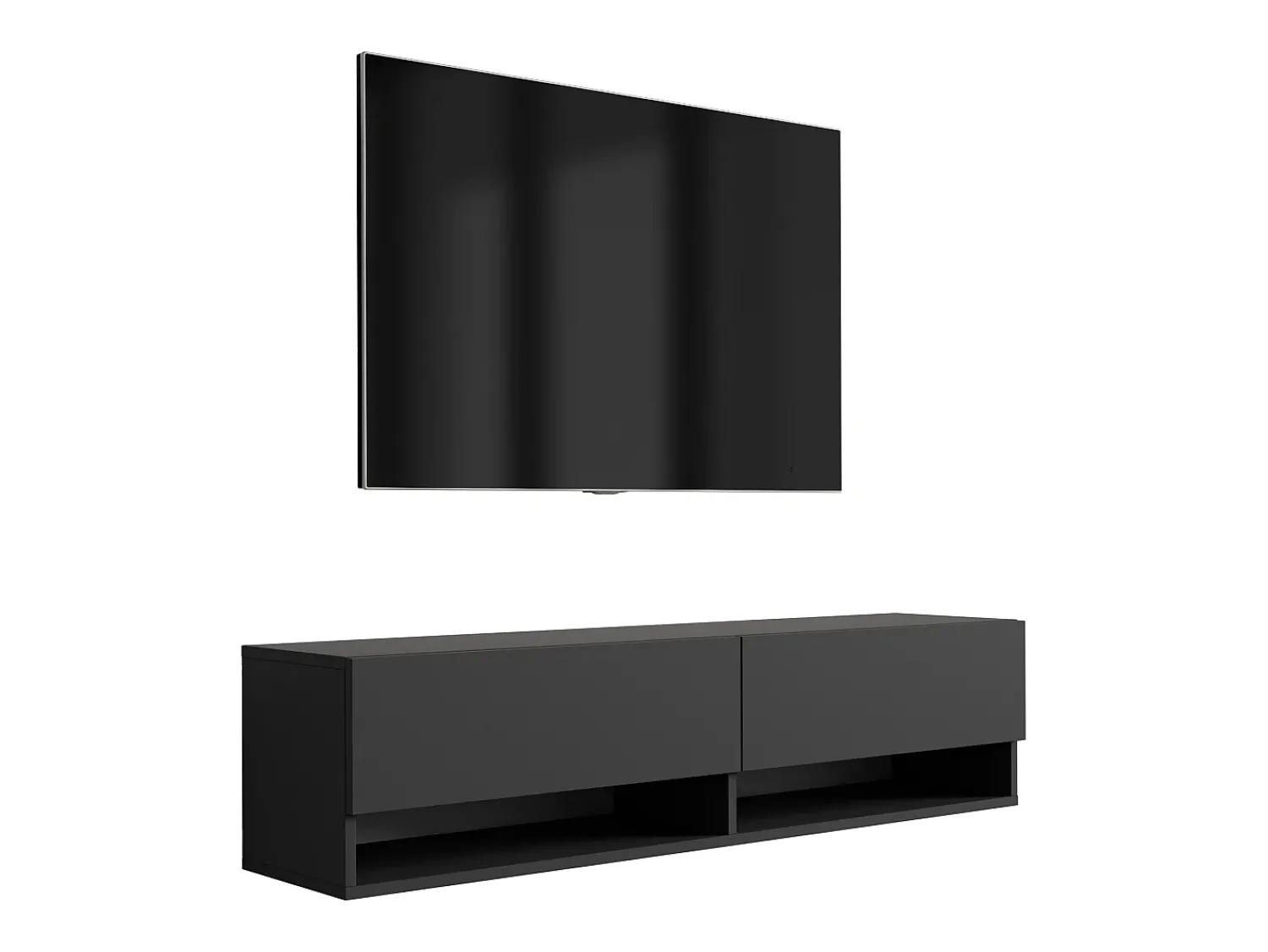 Móvel De Tv| Móvel TV : Fosco, 140 × 32 × 34 cm Preto