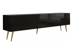 Móvel TV : Fosco / Brilhante, patas douradas, 170 x 52 x 32 cm^ Móvel De Tv