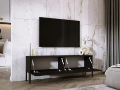 Móvel TV : Fosco / Brilhante, patas dourados, 140 x 52 x 32 cm^ Móvel De Tv