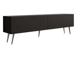 Móvel De Tv* Móvel TV : Fosco, patas cromadas, 170 x 52 x 32 cm Preto