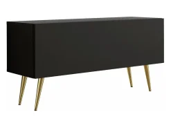 Móvel De Tv| Móvel TV : Fosco, patas dourados, 100 x 52 x 32 cm Preto