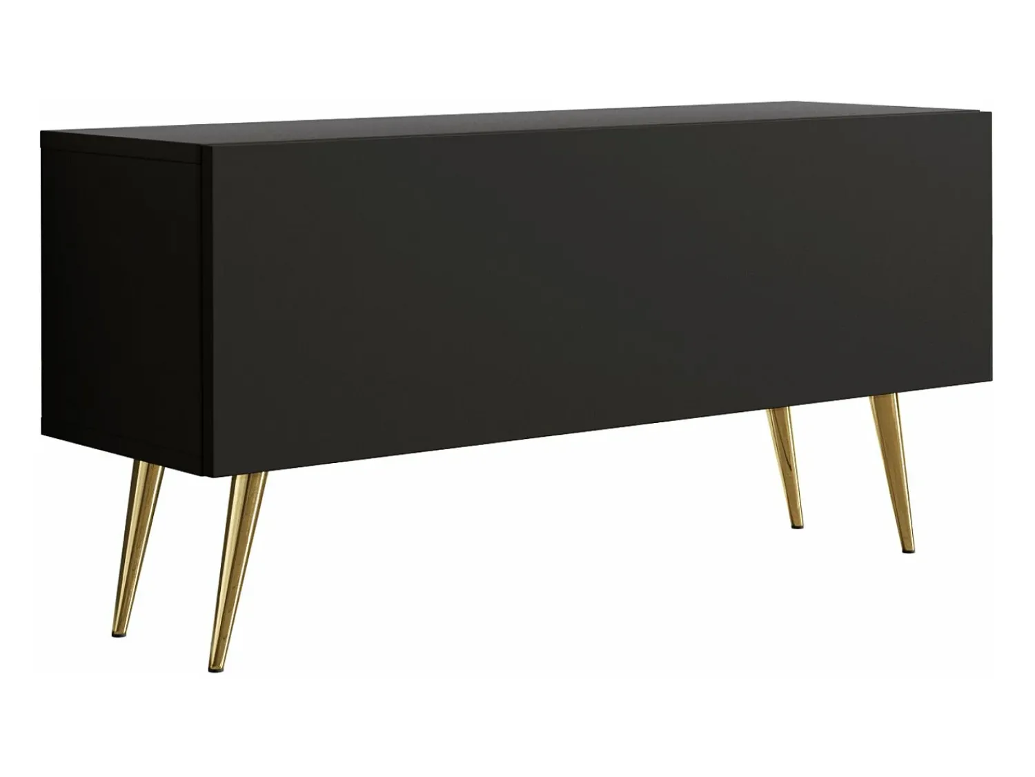 Móvel De Tv| Móvel TV : Fosco, patas dourados, 100 x 52 x 32 cm Preto