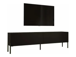 Móvel TV : Fosco, patas pretas, 170 x 52 x 32 cm^ Móvel De Tv