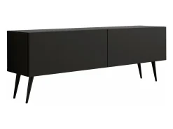 Móvel De Tv| Móvel TV : Fosco, patas pretas, 140 x 52 x 32 cm Preto