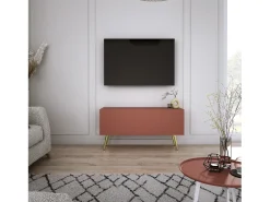 Móvel TV : Tijolo, 100 x 52 x 32 cm, patas douradas^ Móvel De Tv