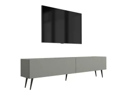 Móvel TV: Aloe, 170 x 52 x 32 cm, pés pretos Verde