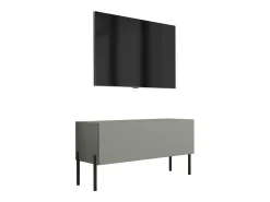 Móvel TV: Aloe, 100 x 52 x 32 cm, pés pretos^ Móvel De Tv