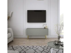 Móvel De Tv* Móvel TV: Aloe, 100 x 52 x 32 cm, pés dourados Verde