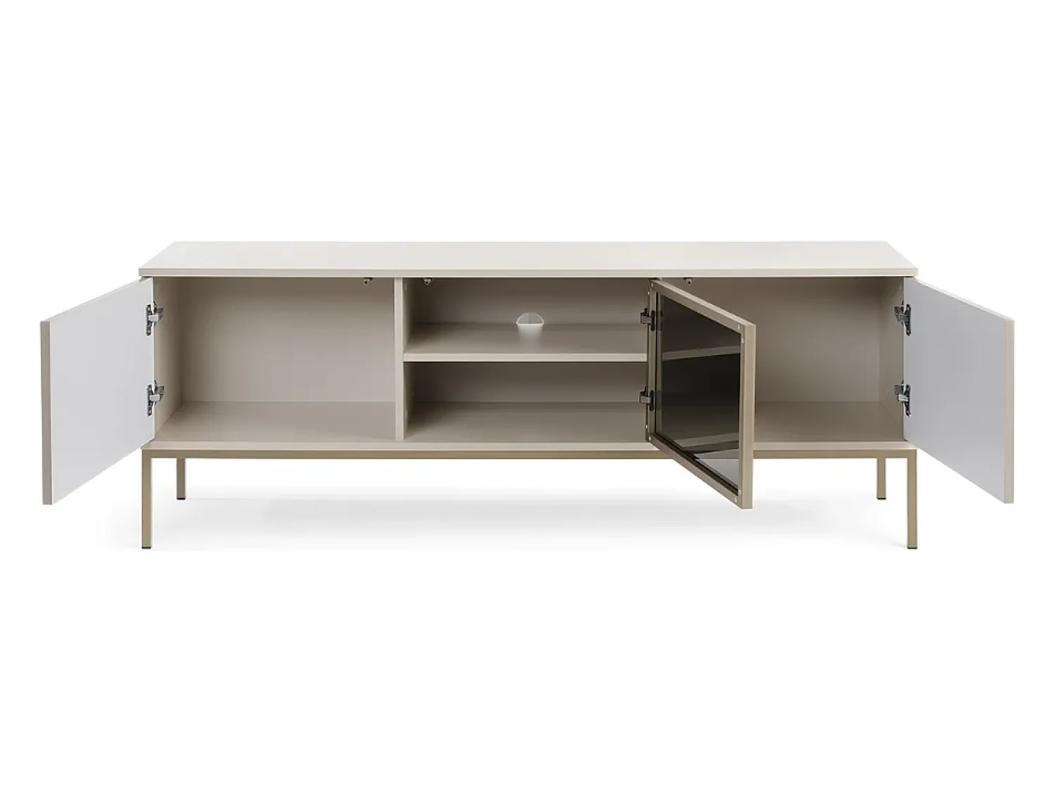 Móvel De Tv| Móvel TV AMBIHOME ANNA - Caxemira, C154xA56xP39cm Bege