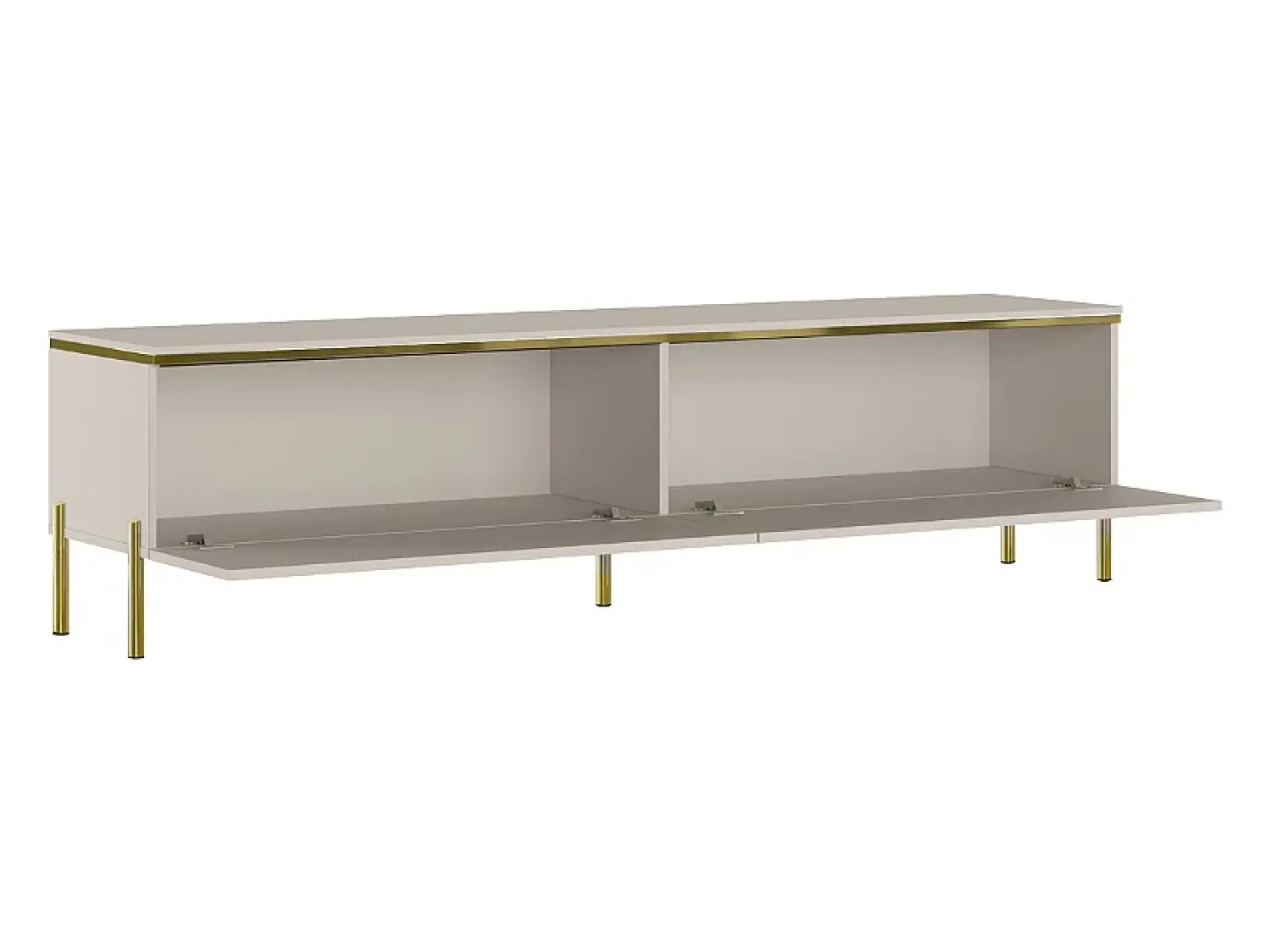 Móvel De Tv| Móvel TV AMBIHOME ALURA - Caxemira, C180xP40xA32cm Bege