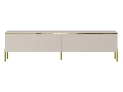 Móvel De Tv| Móvel TV AMBIHOME ALURA - Caxemira, C180xP40xA32cm Bege