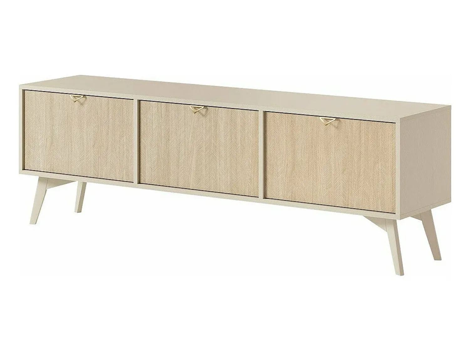 Móvel De Tv| Móvel TV AMBIHOME CHO - Bege, C158xP38xA52cm Castanho
