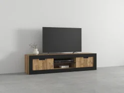 Sale Móvel TV AMBIHOME DAVOR - Carvalho/, C180xA42xP40cm Preto