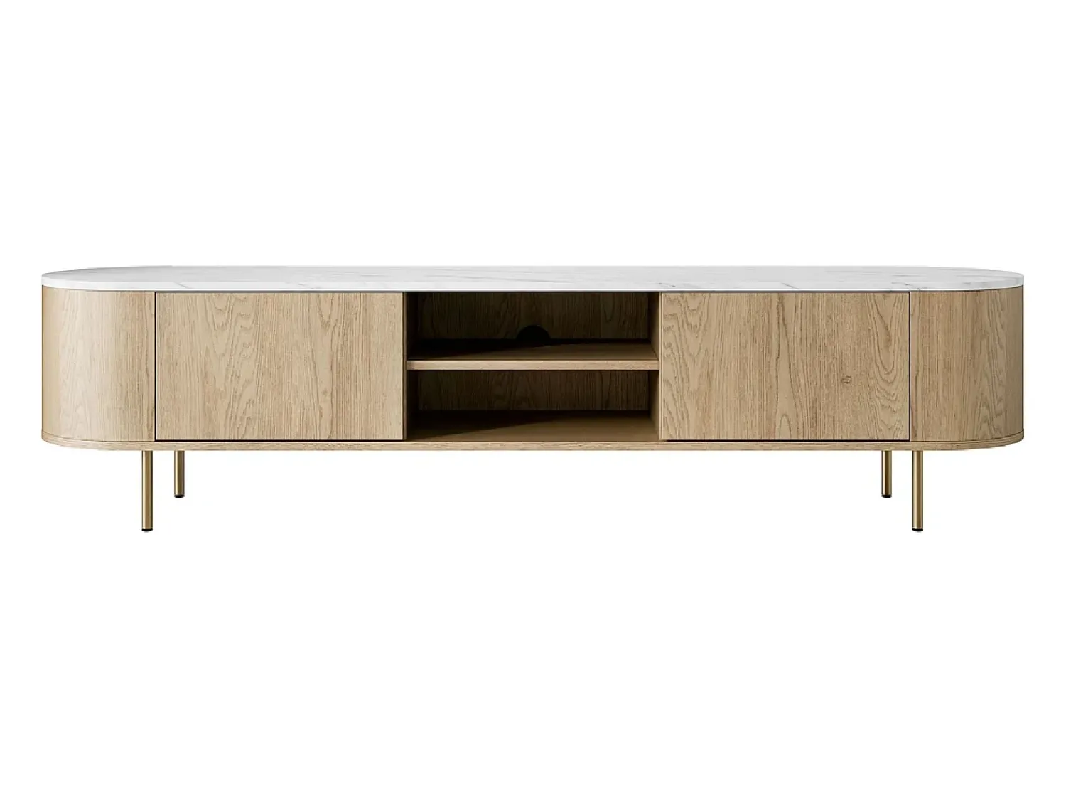 Móvel TV AMBIHOME DORE 02 - Carvalho Cremona/, C184xP45xA40cm^ Móvel De Tv