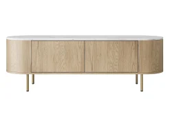 Móvel De Tv* Móvel TV AMBIHOME DORE 01 - Carvalho Cremona/, C139xP45xA40cm Branco