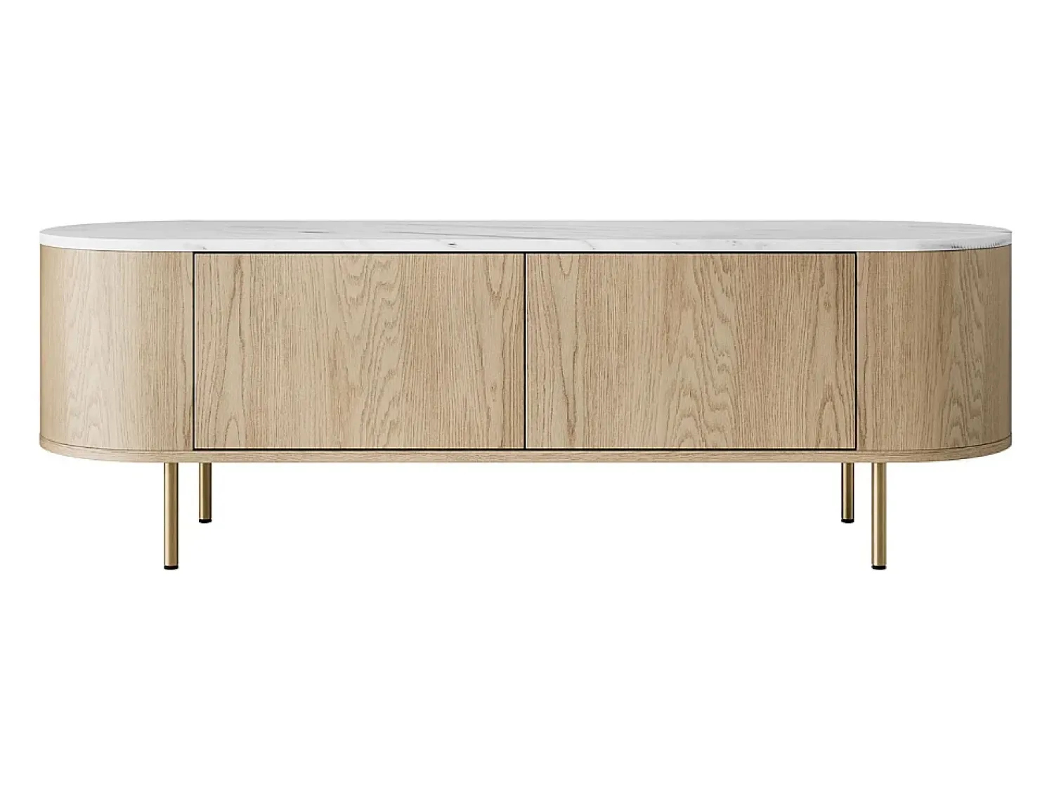 Móvel De Tv* Móvel TV AMBIHOME DORE 01 - Carvalho Cremona/, C139xP45xA40cm Branco