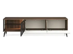 Móvel De Tv* Móvel TV AMBIHOME RAVEN - Caxemira/Noz, C180xP39xA50cm Bege