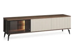 Móvel De Tv* Móvel TV AMBIHOME RAVEN - Caxemira/Noz, C180xP39xA50cm Bege