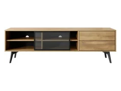 Móvel De Tv* Móvel TV AMBIHOME SIDEWAY - /Carvalho, C180xA54xP39cm Preto