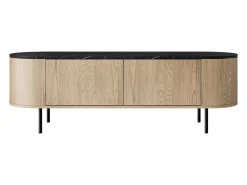 Móvel De Tv| Móvel TV AMBIHOME TV DORE 01 - Carvalho Cremona/, C139xP45xA40cm Preto