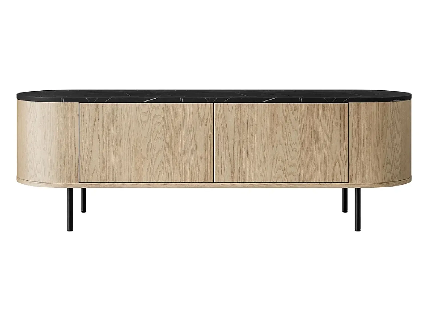 Móvel De Tv| Móvel TV AMBIHOME TV DORE 01 - Carvalho Cremona/, C139xP45xA40cm Preto