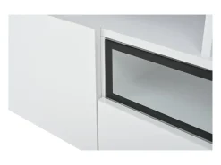 Discount Hauss Spole Móvel TV com 2 portas, LED e 1 gaveta, arrumação multicamada 180x38x45cm Branco