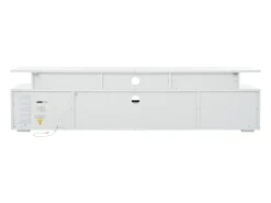 Discount Hauss Spole Móvel TV com 2 portas, LED e 1 gaveta, arrumação multicamada 180x38x45cm Branco