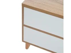 Móvel De Tv*Hauss Spole Móvel TV e madeira com 5 portas, 175x37x51 cm, MDF Branco