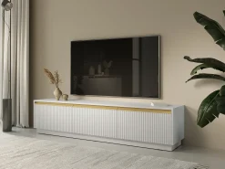 Móvel De Tv| Móvel TV: Fosco, 181,5 x 42 cm x 39 cm Branco