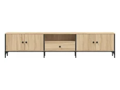 Discount vidaxl Móvel TV c/ gaveta 200x25x44 cm deriv. madeira carvalho sonoma Natural claro