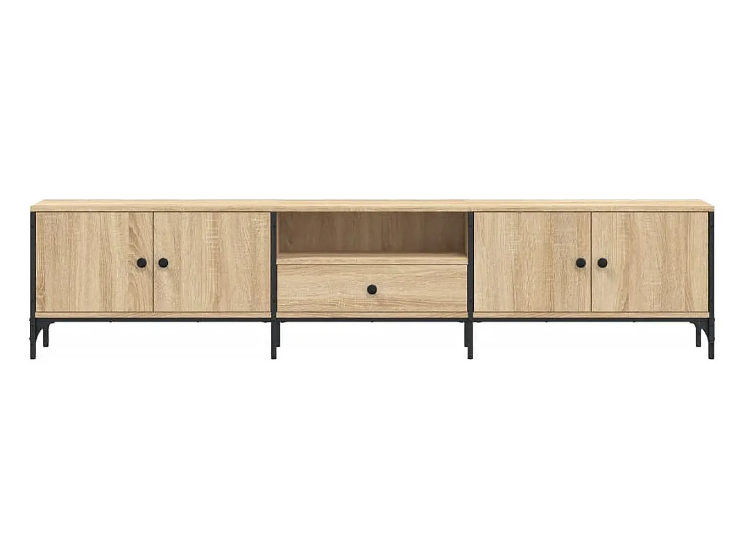 Discount vidaxl Móvel TV c/ gaveta 200x25x44 cm deriv. madeira carvalho sonoma Natural claro
