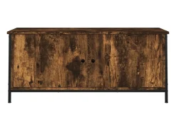 Móvel TV c/ portas 102x35x45 cm deriv. madeira carvalho fumado PT326566^ Móvel De Tv