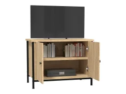 Móvel TV c/ portas 60x35x45 cm deriv. madeira carvalho sonoma PT895015 Castanho