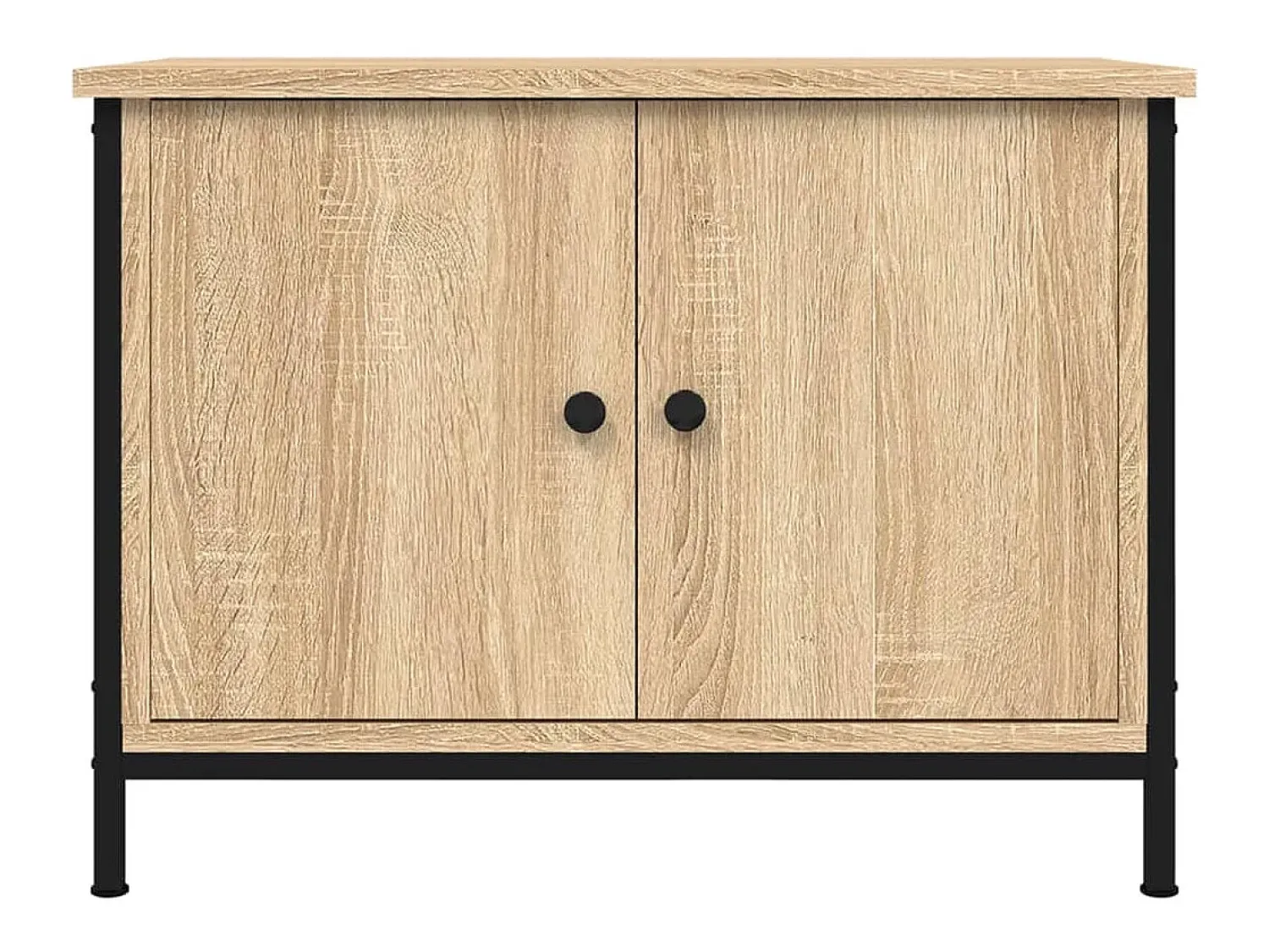 Móvel TV c/ portas 60x35x45 cm deriv. madeira carvalho sonoma PT895015 Castanho