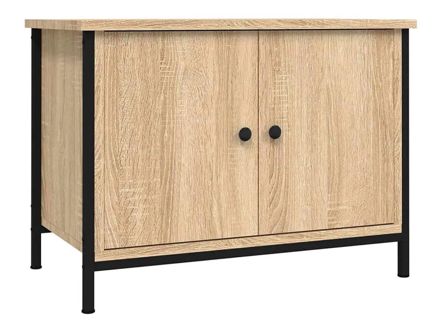 Móvel TV c/ portas 60x35x45 cm deriv. madeira carvalho sonoma PT895015 Castanho