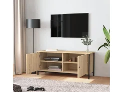 Móvel De Tv* Móvel TV c/ portas 102x35x45cm deriv. madeira carvalho sonoma PT833950 Castanho