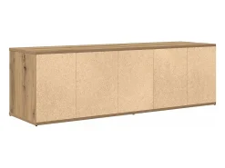 Móvel De Tv|vidaxl Móvel TV carvalho artesanal 120x34x37 cm madeira trabalhada Castanho
