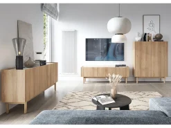 Móvel TV: Carvalho Riviera, 144 x 48 x 37 cm Castanho