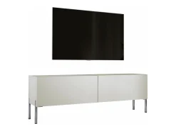 Móvel De Tv| Móvel TV: Caxemira, patas cromadas, 140 x 52 x 32 cm Bege
