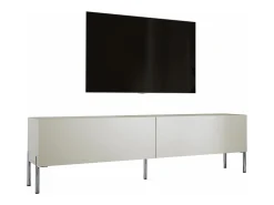 Hot Móvel TV: Caxemira, patas cromadas, 170 x 52 x 32 cm Bege