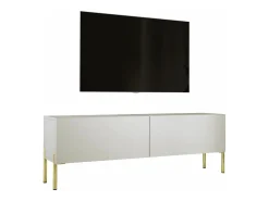 Best Móvel TV: Caxemira, patas douradas, 140 x 52 x 32 cm Bege