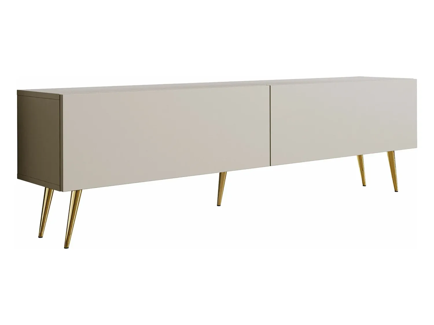 Móvel De Tv| Móvel TV: Caxemira, patas douradas, 170 x 52 x 32 cm Bege