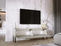 Best Móvel TV: Caxemira, patas pretas, 140 x 52 x 32 cm Bege