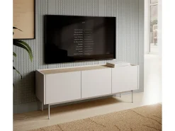 Móvel De Tv| Móvel TV, Caxemira, TOP: Carvalho Linea, 144 x 55 x 37 cm Bege